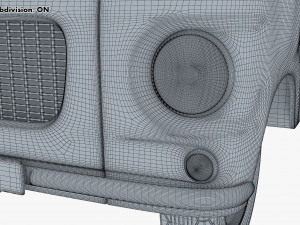 generic retro passenger van v 1 3D-Modell