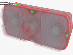classic tail lights v 1 3D Model