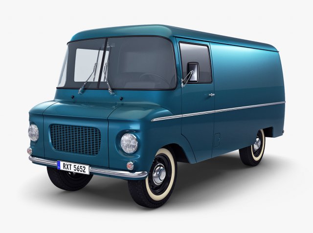 generic retro cargo van v 2 3D मॉडल .c4d .max .obj .3ds .fbx .stl .blend 
