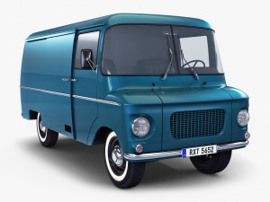 generic retro cargo van v 2 3D मॉडल