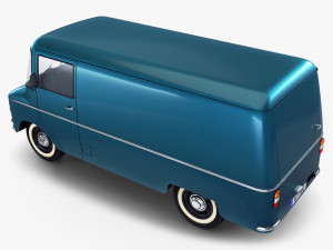 generic retro cargo van v 2 3D मॉडल
