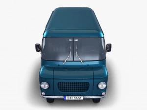 generic retro cargo van v 2 3D Model