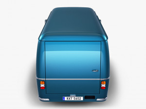 generic retro cargo van v 2 3D मॉडल