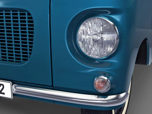 generic retro cargo van v 2 3D Model