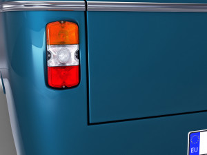 generic retro cargo van v 2 3D मॉडल