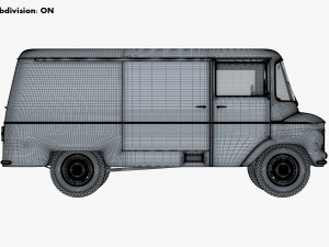 generic retro cargo van v 2 3D मॉडल