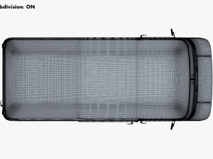 generic retro cargo van v 2 3D मॉडल