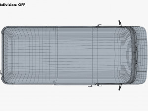 generic retro cargo van v 2 3D मॉडल