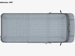 generic retro cargo van v 2 3D Model