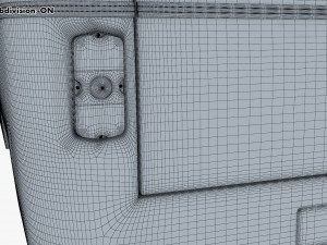 generic retro cargo van v 2 3D मॉडल