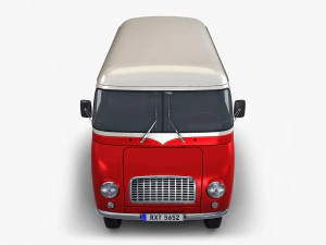 generic retro cargo van v 3 3D Model