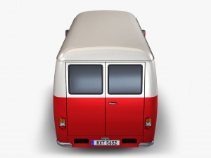 generic retro cargo van v 3 3D-Modell