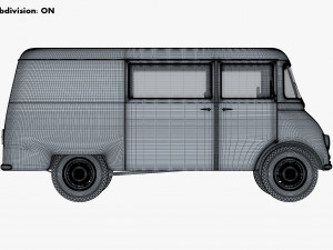 generic retro cargo van v 3 3D-Modell