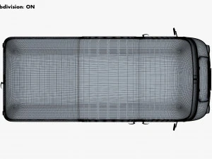 generic retro cargo van v 3 3D Model