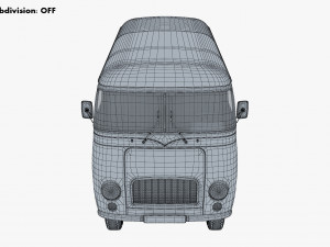generic retro cargo van v 3 3D-Modell