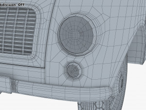 generic retro cargo van v 3 3D-Modell