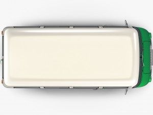 generic retro passenger van v 2 Modelo 3D