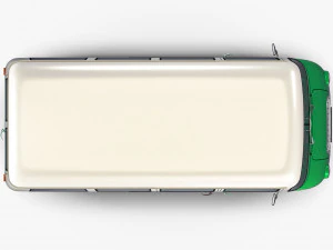 generic retro passenger van v 2 3D Model