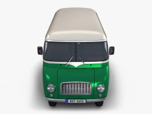 generic retro passenger van v 2 3D Model