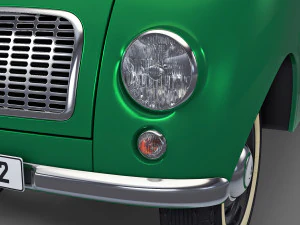 generic retro passenger van v 2 3D Model