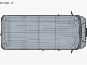 generic retro passenger van v 2 Modelo 3D
