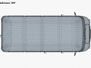 generic retro passenger van v 2 3D Model