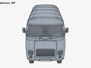 generic retro passenger van v 2 Modelo 3D