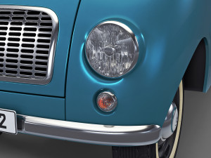 generic retro cargo van v 4 Model 3D