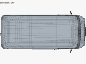 generic retro cargo van v 4 Model 3D