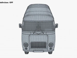 generic retro cargo van v 4 3D Model
