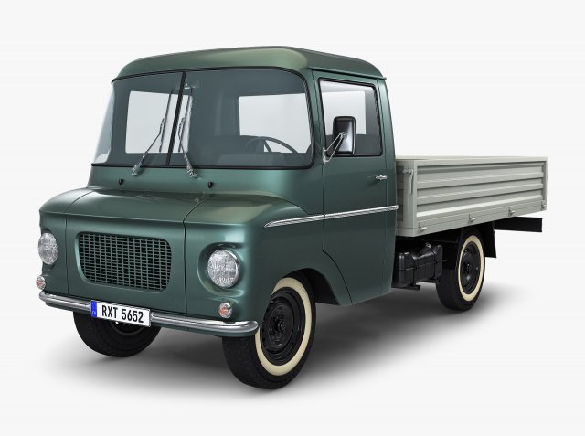 Generic Retro Light Duty Truck M 1 Modelo 3D .c4d .max .obj .3ds .fbx .stl .blend 