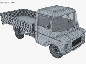Generic Retro Light Duty Truck M 1 Modelo 3D