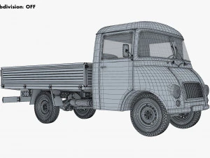 Generic Retro Light Duty Truck M 2 3D Model