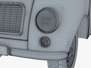 Generic Retro Light Duty Truck M 2 3D Model