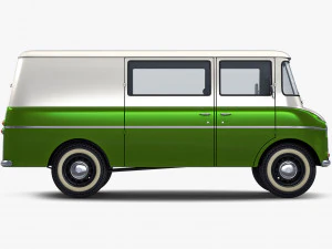 Generic Retro Cargo Van M 1 3D Model