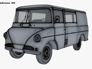 Generic Retro Cargo Van M 1 3D-Modell