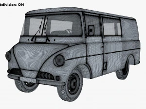 Generic Retro Cargo Van M 1 3D Model