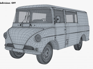 Generic Retro Cargo Van M 1 3D-Modell