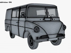 Generic Retro Cargo Van M 1 3D Model