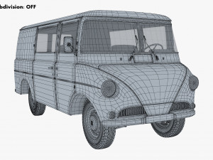 Generic Retro Cargo Van M 1 3D-Modell