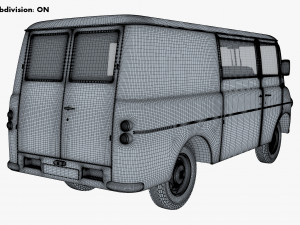 Generic Retro Cargo Van M 1 3D-Modell