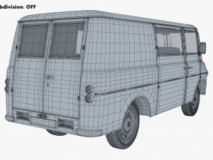 Generic Retro Cargo Van M 1 3D-Modell