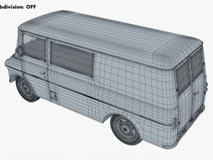 Generic Retro Cargo Van M 1 3D Model