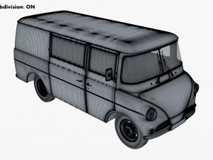 Generic Retro Cargo Van M 1 3D-Modell