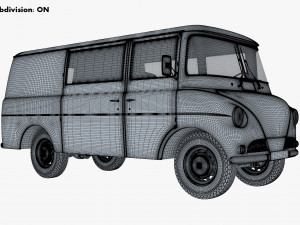Generic Retro Cargo Van M 1 3D-Modell