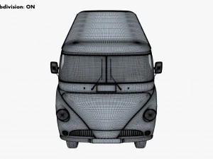 Generic Retro Cargo Van M 1 3D Model