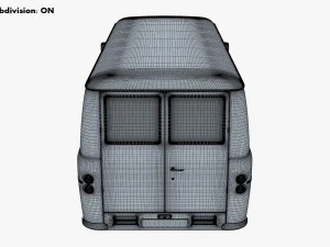 Generic Retro Cargo Van M 1 3D Model