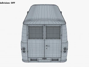 Generic Retro Cargo Van M 1 3D Model