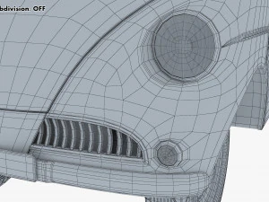 Generic Retro Cargo Van M 1 3D Model