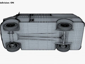 Generic Retro Cargo Van M 1 3D Model